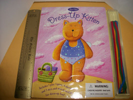 Toy Gift Paper Doll Kit Dress Kitten Lace Up Interactive Play Activity Craft Set - £9.76 GBP