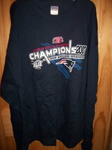 New England Patriots Men Clothes XL NFL 2007 AFC Champion Football Shirt Top LS - £14.17 GBP