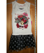 Disney Baby Clothes 24M Minnie Mouse Black Ruffle Dress Girl Infant Polk... - €12,10 EUR