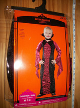 An item in the Fashion category: Fashion Holiday 7-8 Medium Gothic Vampira Halloween Costume Vampire Child Outfit