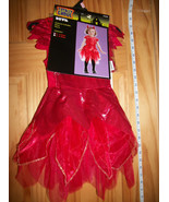 Baby Devil Costume 2-4 Yr Toddler Girl Halloween Red Dress Horns Fashion... - $18.99