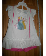 Disney Princesses Baby Clothes 24M Princess Blouse Outfit Top Pink Short... - $16.87 CAD