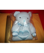 Toy Gift Plush Baby Blue Mary Meyer Teddy Bear Blanket Stuffed Animal He... - $32.57 CAD