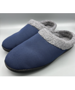 Clarks Cloudsteppers Mens Slippers Sz 11 Blue Slip On Comfort - $11.22