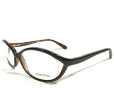 Tom Ford Eyeglasses Frames TF5070 408 Brown Tortoise Wrap Semi Rim 53-17... - $121.34