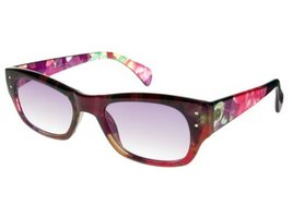 GL2093 Lucia +1.0 Sun Readers Reading Glasses Pink Green UV400 Summer - £13.90 GBP