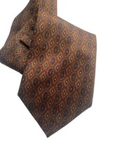 Vintage Brooks Brothers All Silk Tie Italy Fabric Hand Made in USA Brown... - £73.82 GBP