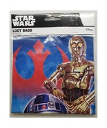 Star Wars Disney Treat Loot Bags Birthday Party Favors Plastic 8 Per Pac... - $113.09 MXN