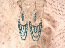 NEW Gypsy Beaded  Chain Dangle Hook Earrings  Many Colors To Choose From - $5.99