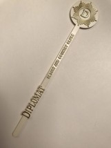 Diplomat Resort and Country Clubs Swizzle Stick Stir Florida White - £2.64 GBP