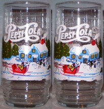 Pepsi Glass Christmas Scene Wraparound - £3.99 GBP