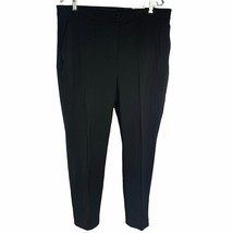 Express Ankle Crop High Rise Dress Pants 16L Black Stretch Slacks Pocket... - $41.77