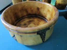 Tom Evans Wood Hand Carved Art Craft Bowl VASES Pick ONE (Number: 1- Car... - $21.55+
