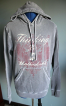Juicy Couture Women&#39;s Gray Thinking The Unthinkable Pullover Hoodie ~S~ RN 92918 - £8.11 GBP