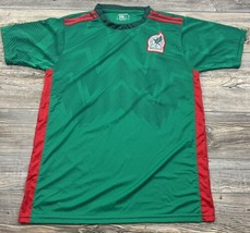 FK Sports Unitalla Mexico Soccer Jersey Green  Short Sleeve Shirt W/Patch Medium - £15.54 GBP