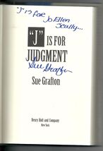J Is For Judgement By Sue Grafton Signed - $39.55