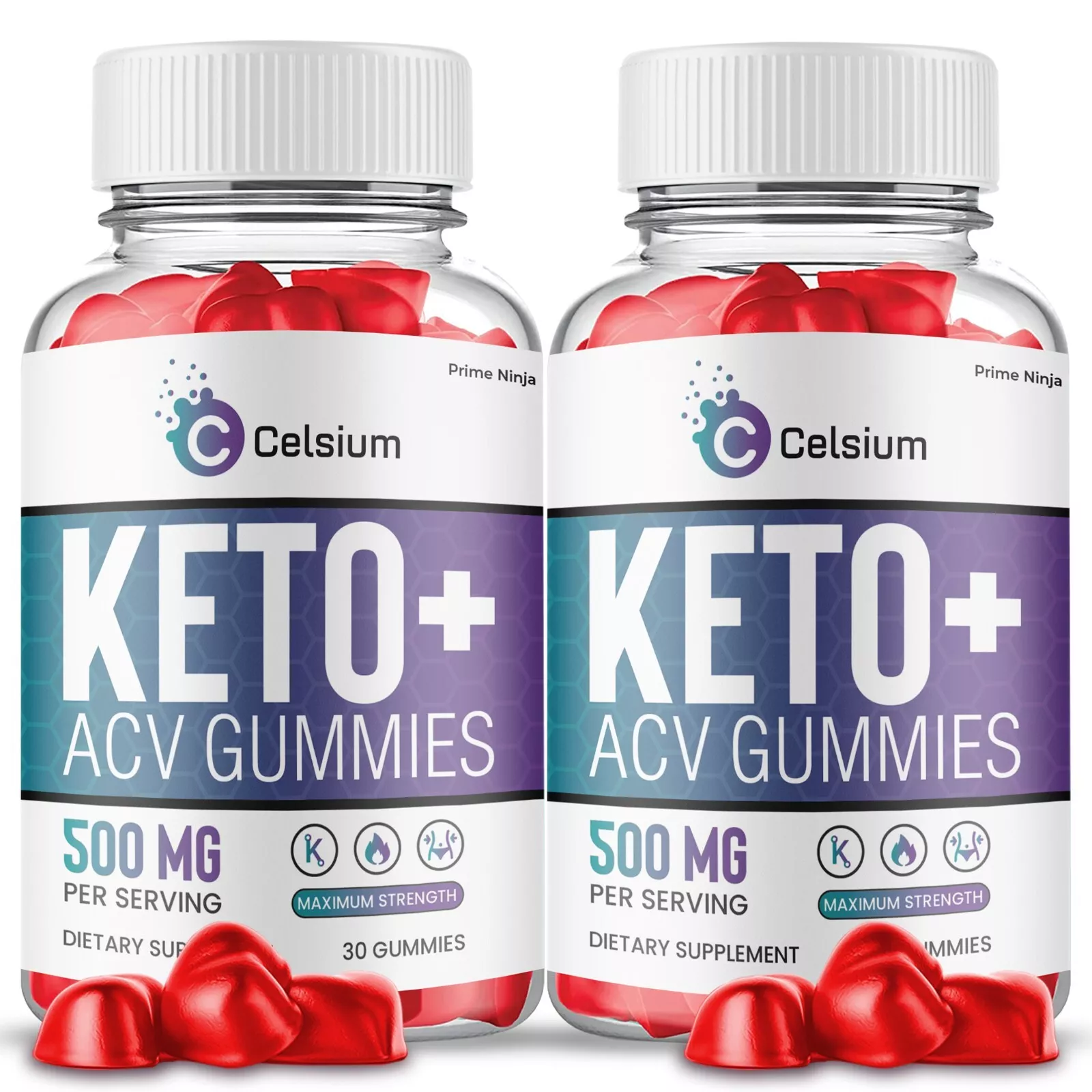 Celsium Keto ACV Gummies, Max Strength with Apple Cider Vinegar (2 Pack) - £64.13 GBP