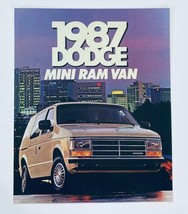 1987 Dodge Mini Ram Van Dealer Showroom Sales Brochure Guide Catalog - £7.51 GBP