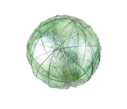 Pier 1 Mint Green Decorative Ball with Silver Wiring Wrap NWT - £14.81 GBP