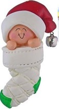Baby 1 St Christmas Ornament Personalized Free Baby In A Stocking  Gift Present - £11.81 GBP