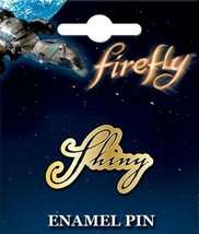 Firefly/Serenity Shiny Name Logo Licensed Enamel Metal Lapel Pin NEW SEALED - £7.80 GBP