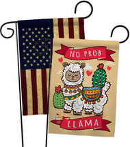 No Prob Llama - Impressions Decorative USA Vintage - Applique Garden Flags Pack  - £24.69 GBP