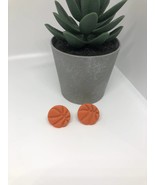 Large basketball stud earrings | polymer clay earrings - £5.51 GBP