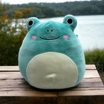 Squishmallows 8&quot; Ludwig the Turquoise Frog  RARE Summer Plush Wendy&#39;s BF - $15.79