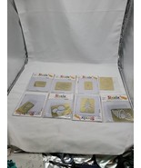 Sizzix Simple Impressions Embossing Folders Brass Stencil Lot Of 8 Assor... - $19.75