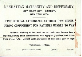 Manhattan Maternity &amp; Dispensary Advertisement NY Hospital Cornell Medical - $6.00