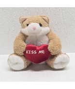 Aurora Plump Chubby Cat Kiss Me Heart Valentine 4&quot; Plush Vintage - $449.91 MXN