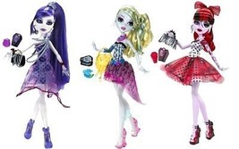 Monster High Dot Dead Gorgeous Set of 3: Lagoona, Spectra,&amp; Operetta (MH1) - £156.44 GBP