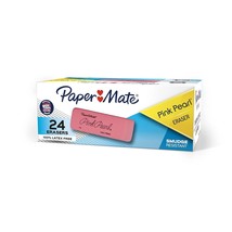 Paper Mate Pink Pearl Erasers, Medium, 24 Count - £15.68 GBP