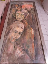 Oil ON Canvas Three Figures Signed M. Silverman - $625.23