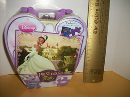 Disney Princesses Jigsaw Puzzle Set Princess Tiana And Frog Castle Game Toy Tin - £7.44 GBP