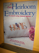 Craft Gift Thread Book Guide Easy Heirloom Embroidery Instruction Linen ... - £18.95 GBP