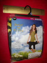 Fashion Holiday Girl Costume Medium Halloween Honey Bee Insect Wing Dres... - $18.99
