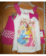 Disney Princess Baby Clothes 24M Infant Skort Set Royal Princesses Pink ... - $14.24