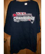Football NFL Men Clothes XL New England Patriots 2007 AFC Champion Shirt... - $14.24