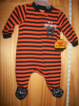 Fashion Holiday Baby Clothes Newborn Bat Halloween Costume Bodysuit Foot... - $9.49