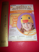 Craft Gift Simplicity Kit Duck Animal Hat Set Winter Crochet Cap Activity Bird - £10.65 GBP