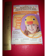 Craft Gift Simplicity Kit Duck Animal Hat Set Winter Crochet Cap Activit... - $14.24