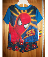 Spiderman Baby Clothes 12M Spider Man Face Pajama Set PJ Infant Sleepwea... - £11.28 GBP