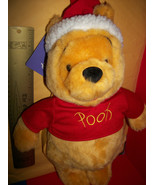 Disney Pooh Fashion Backpack Bag Winnie Christmas Santa Plush Toy Back P... - $38.90 CAD