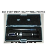 Beer Wort and Wine Refractometer, Dual Scale - Specific Gravity and Brix... - £14.86 GBP