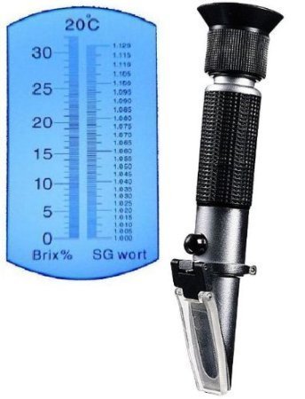 Beer Wort & Wine Refractometer, Dual Scale - Specific Gravity and Brix ,Advan... - £22.99 GBP