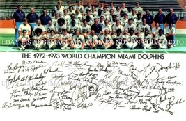 1972 Miami Dolphins Team Signed Autograph 6x9 Rp Photo Don Shula Griese Csonka + - £15.80 GBP