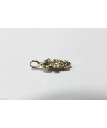 14k Yellow Gold Chunky Nugget Pendant Ladie&#39;s Necklace Drop 1.1g LSC - £55.94 GBP