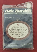 Nip / Sealed Vintage Dale Burdett Cross Stitch Kit #CK217 God&#39;s Gift 4&quot; Oval - £6.06 GBP