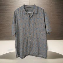 Vintage Bugle Boy Exclusive Mens XL Linen Blend Hawaiian Tropical Single... - $14.84